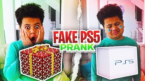 Kid Gets Surprised with Fake 2020 PS5 For Christmas PRANK! *HE FREAKED OUT*