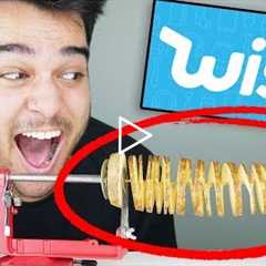 Testing 5 WEIRD FOOD GADGETS From WISH.COM! Unboxing WISH Products!