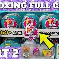 Part 2! UNBOXING FULL CASE Toy Mini Brands Zuru 5 Surprise Blind Bag Toy Opening!!!