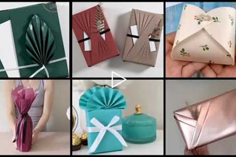 Viral Gift Wrapping Techniques || Paper Wraping Ideas Tutorials || Fashion 2022