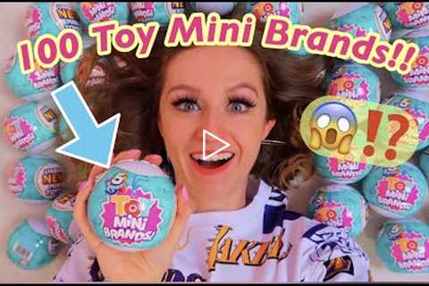 Unboxing 100 *NEW* Toy Mini Brands!!😱✨*INSANE RARE MYSTERY FINDS!!*🤯 (asmr vibesss)