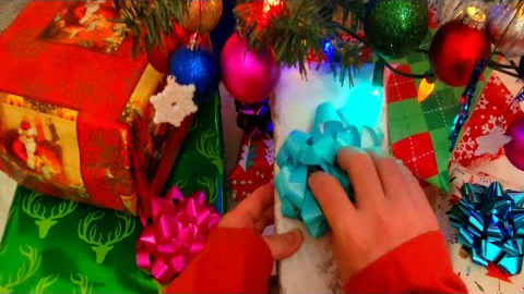 Opening Christmas Gift - ASMR No Talking Video - An Oddly Satisfying Video