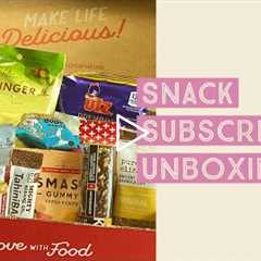 Snack Subscription Unboxing - Love With Food - WARNING: Some Munching And Crunching Sounds Within!