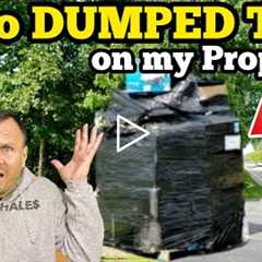 Who DUMPED THIS ON MY PROPERTY ... Amazon Return Pallet Unboxing
