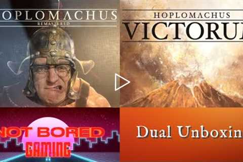 Exclusive First Look - Hoplomachus Remastered Unboxing plus Hoplomachus Victorum  - Not Bored Gaming