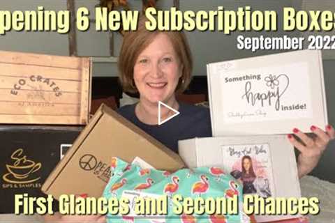 Opening 6 New Subscription Boxes | September 2022 | First Chances and Second Glances