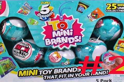 5 Mini Brands Toys UNBOXING | Mini Toy Brands | Five Surprise Mini Brands # 2
