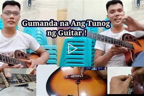 Acoustic Guitar 🎸 Sounds Restoration | Kuya Jhong Vlog