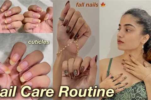 My Nail Care Routine | Fall Nails | Shachi Kadyan