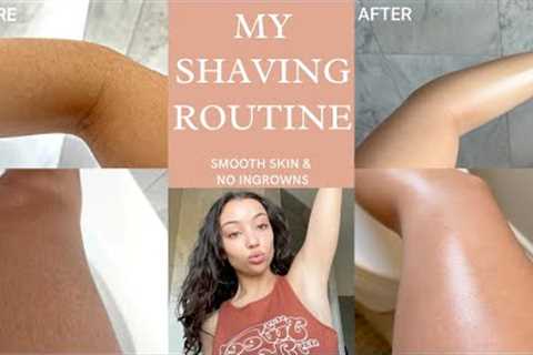 MY SHAVING ROUTINE | full body | tips for smooth skin & no ingrowns