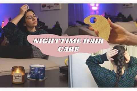 Night time Hair Care Routine for Hair Growth ♡