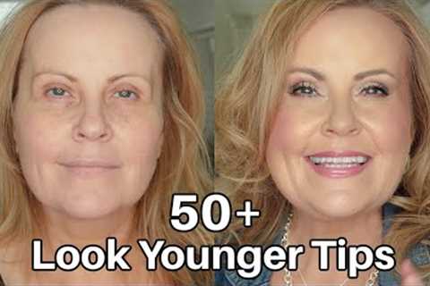 LOOK YOUNGER With Makeup Tips Tutorial 50+