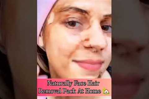 ✨Most Unique Face Pack| 15 minutes Remove Unwanted Facial Hair#shorts#skincare#glowingskin#1m#asmr