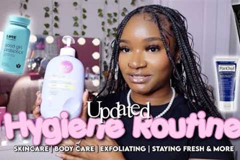 UPDATED 2023 FEMININE HYGIENE ROUTINE | skincare,body care,exfoliating, + tips to stay fresh all day