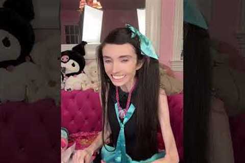 Eugenia Cooney Asked If She Eats Regularly & How Much She Weighs (7-30-23) #tiktok #shorts