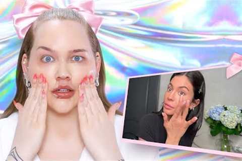 I Tried Kylie Jenner''s VOGUE Makeup Routine | NikkieTutorials