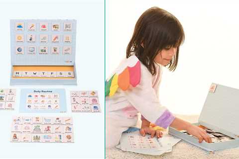 Kids Keep Organized with Cubo Sticky Schedules