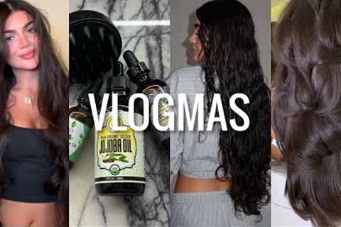 VLOGMAS DAY 17: my haircare guide to healthy & long hair * favorite products + oiling routine *