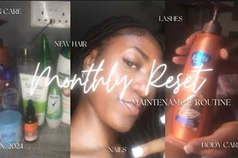 Monthly Reset (Jan maintenance) Hair, Nails, Lashes, skincare, shower routine