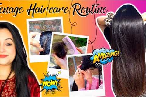 Finally revealing *THE BEST TEENAGE HAIR CARE ROUTINE* | For Long Shiny & Straight hair at home