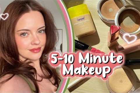 My 5-10 Minute Makeup Routine (glowy, quick, easy & lightweight) | Julia Adams