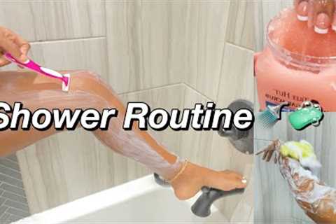 SHOWER ROUTINE 2021 | FEMININE HYGIENE🐱, SHAVING, EXFOLIATING, SKIN CARE🚿🧼