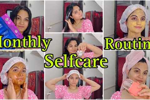 Monthly Self Care Routine | Home Remedies for Sensitive Skin | Monsoon Monthly Skincare Haircare