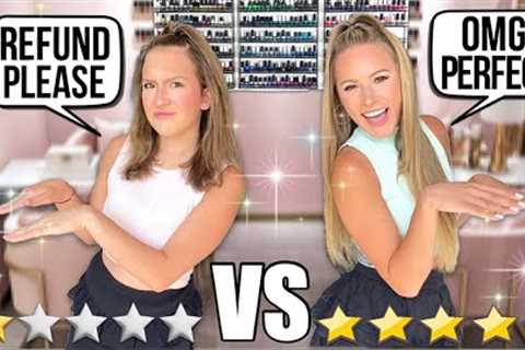 WE WENT TO A 1 STAR NAIL SALON VS 5 STAR NAIL SALON ⭐️😱😳