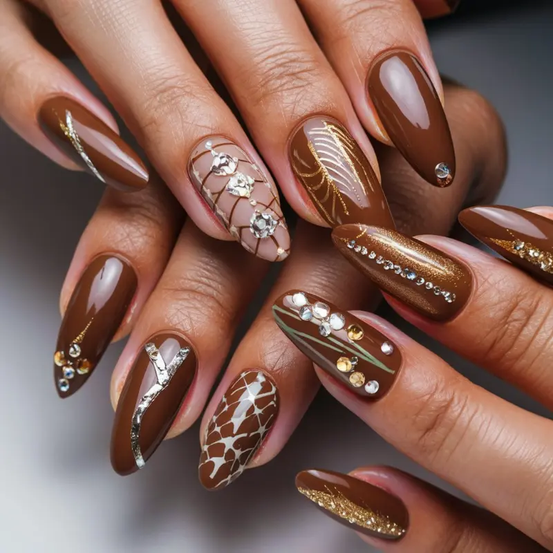 15 Stunning Brown Nail Designs for Every Season